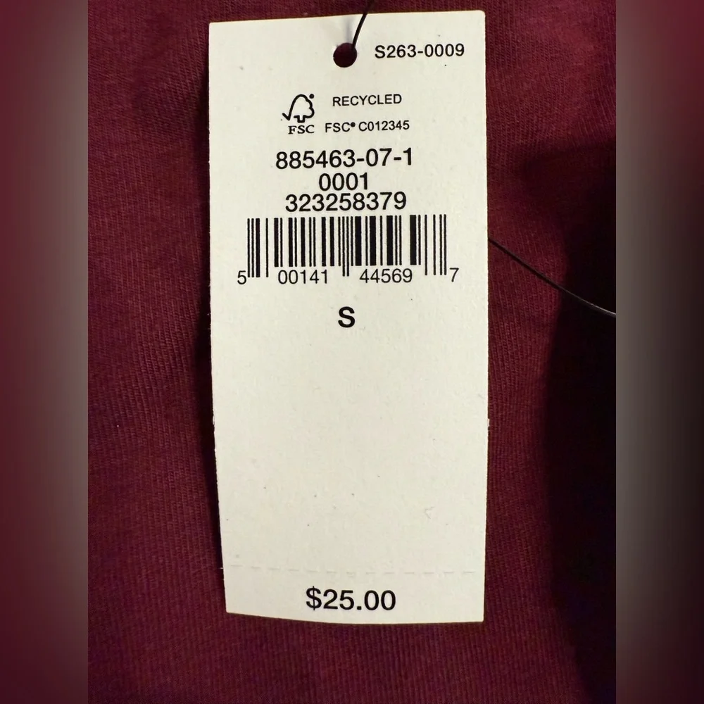 NWT Banana Republic Soft Stretch Elbow Sleeve Top Red Size S - Picture 7 of 12